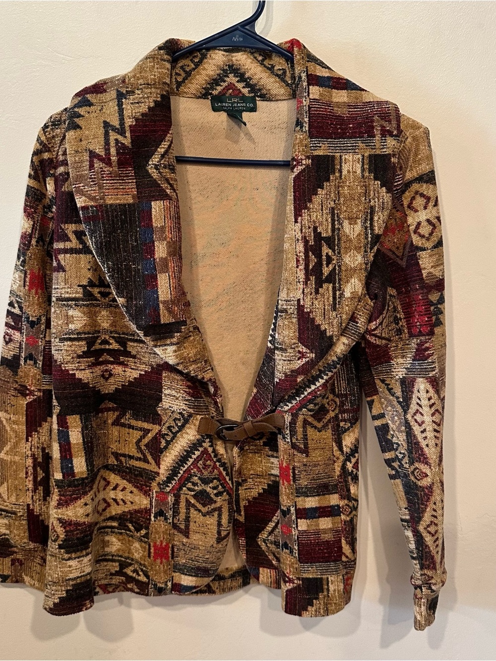 Vintage Ralph Lauren Jeans Co Tribal Southwest Cotton Cardigan Sweater Small - Picture 1 of 6